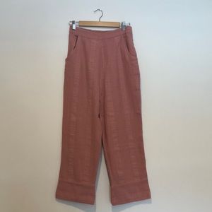 Free People cotton linen blend pant